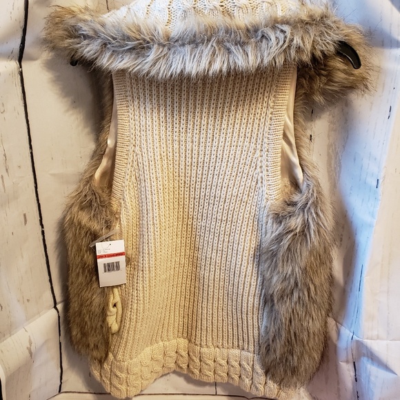 Faux Fur Vest Vintage American J. Pxs - Picture 5 of 7